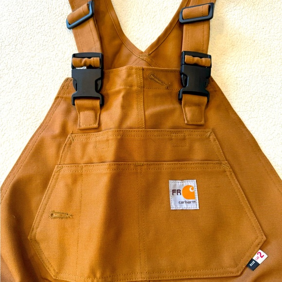 NWT- Carhartt Flame Resistant Quick Duck Bib Overall - Picture 2 of 5